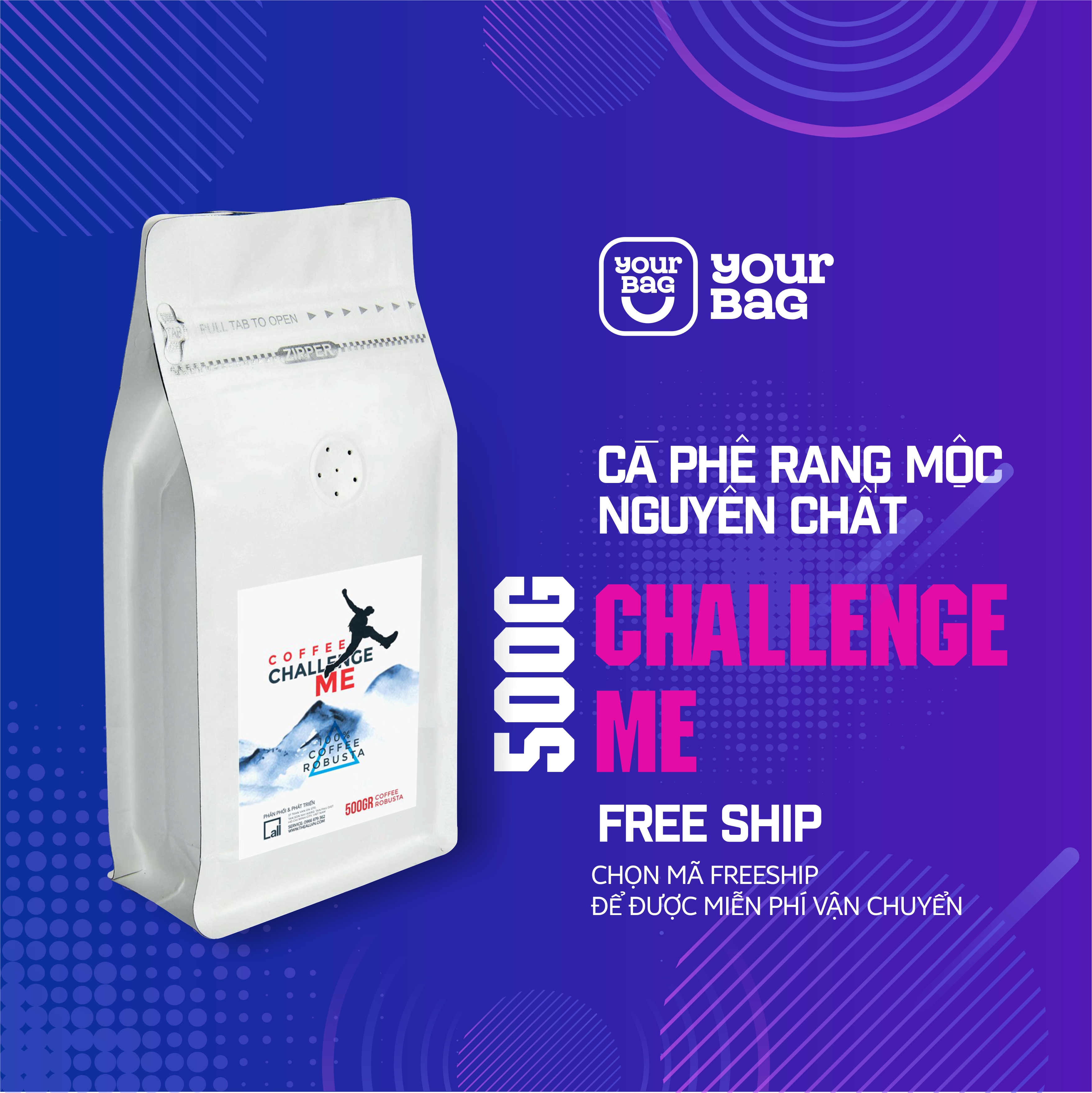 Cà Phê Rang Xay Nguyên Chất (500g) - Pha Phin, Pha Máy, Nguyên Hạt | YourBag Cà Phê