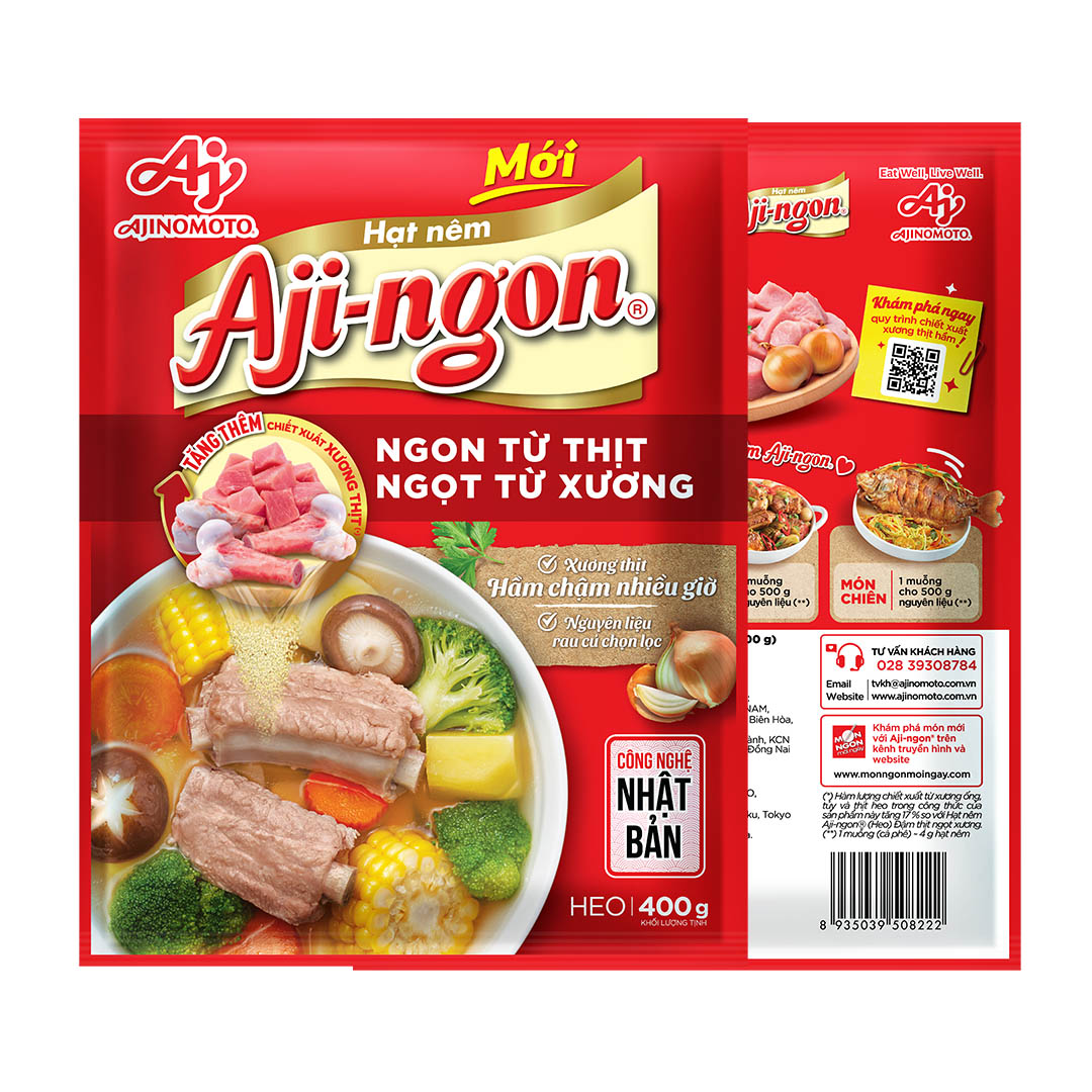Combo 3 Gói Hạt Nêm Aji-ngon® 400g/Gói