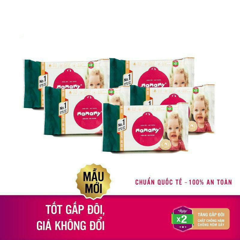 Combo 10 gói khăn ướt Mamamy 30 tờ