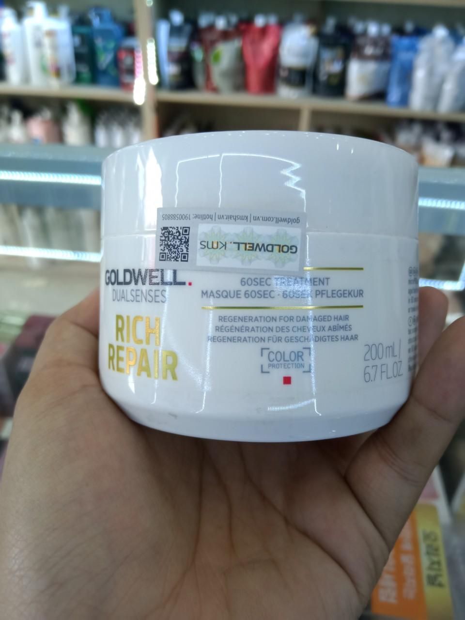 Mặt Nạ Hấp Tóc  Phục Hồi GOLDWELL DUALSENSES 200ML