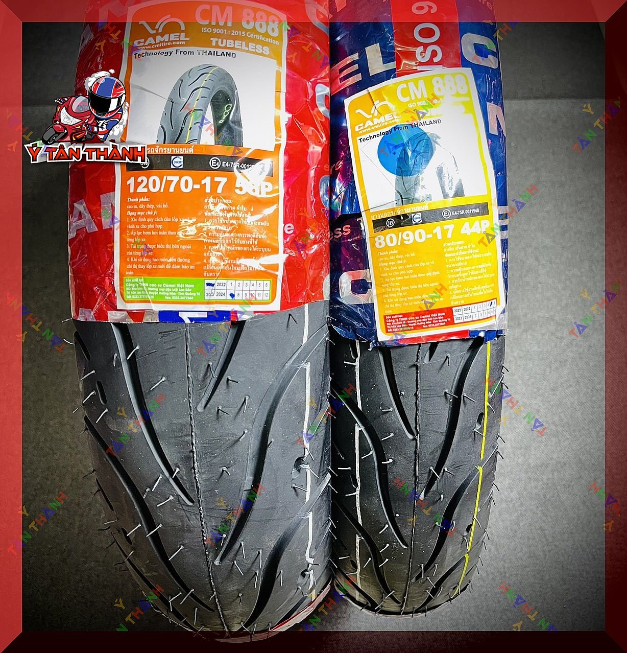 Cặp Vỏ Lốp Xe Exciter 150,Winner Camel Gai Pilot Số 80/90 & 120/70-17 Ms 65