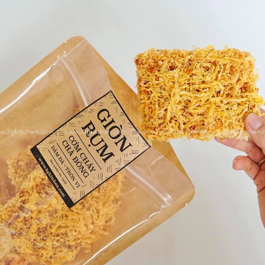 [Giảm 75k] Combo 3 Cơm cháy chà bông Giòn Rụm - 3G kitchen (Gói to 300gr)