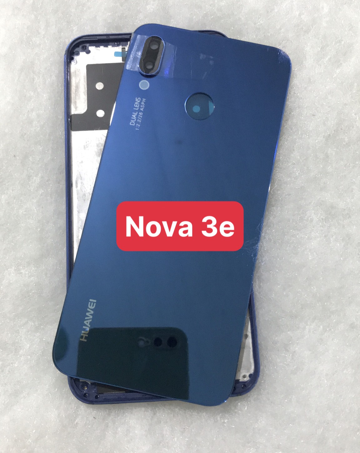 Bộ vỏ huawei Nova 3E kèm nút bấm ,kính camera