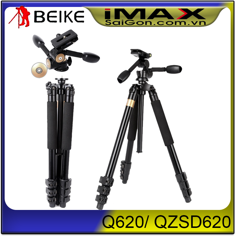 [HCM]Chân máy ảnh Tripod Beike Q-620 + Remote cho máy ảnh