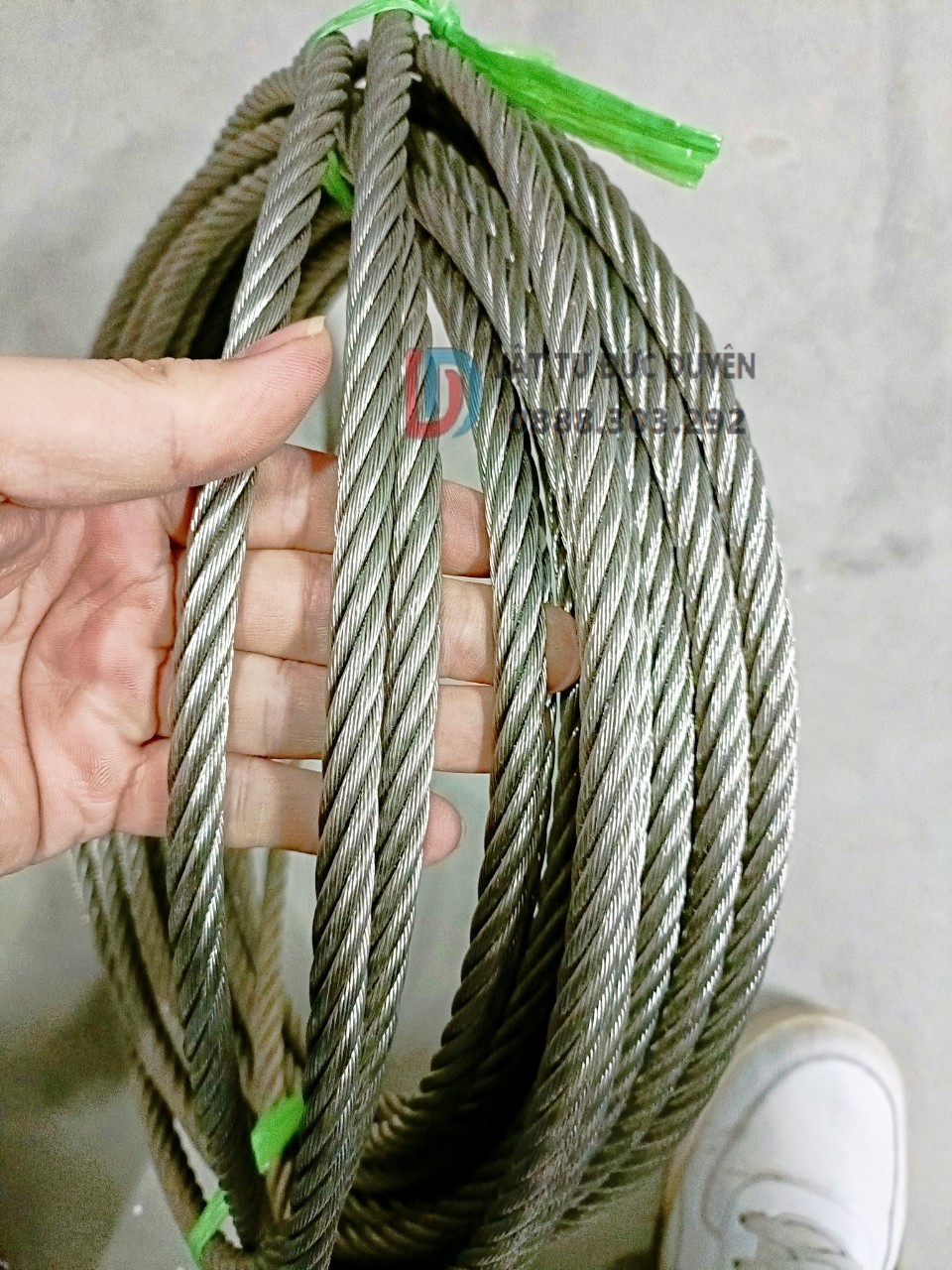 Dây cáp INOX 304 Phi 10mm (9.5)