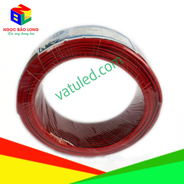 Dây điện đôi đỏ đen 10 tim (100m)