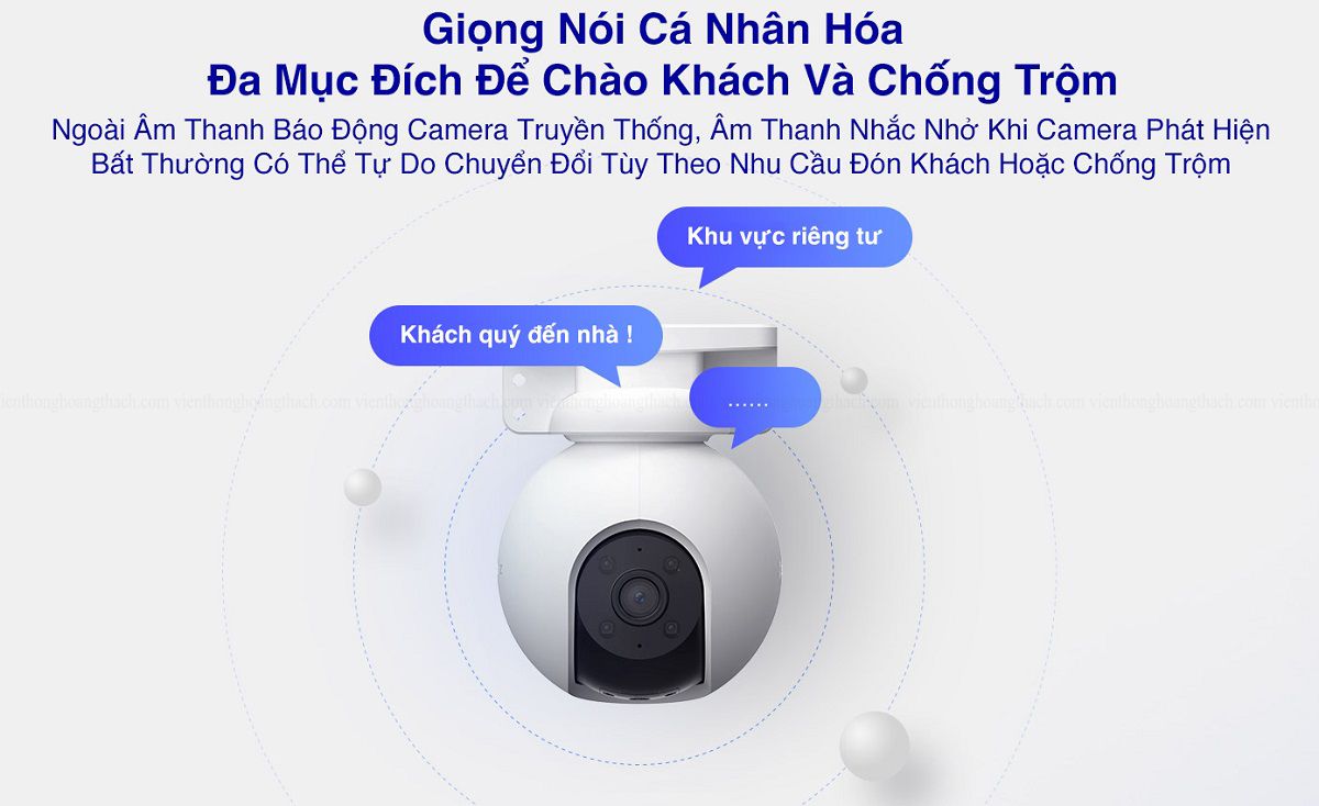 Camera WiFi EZVIZ H8 2K - Độ Phân Giải 3MP, H8 PRO 2K 3MP Bao Phủ Toàn Cảnh 360 Độ, Phát Hiện Con Người, Đàm Thoại 2 Chiều - DIGI SmartHome