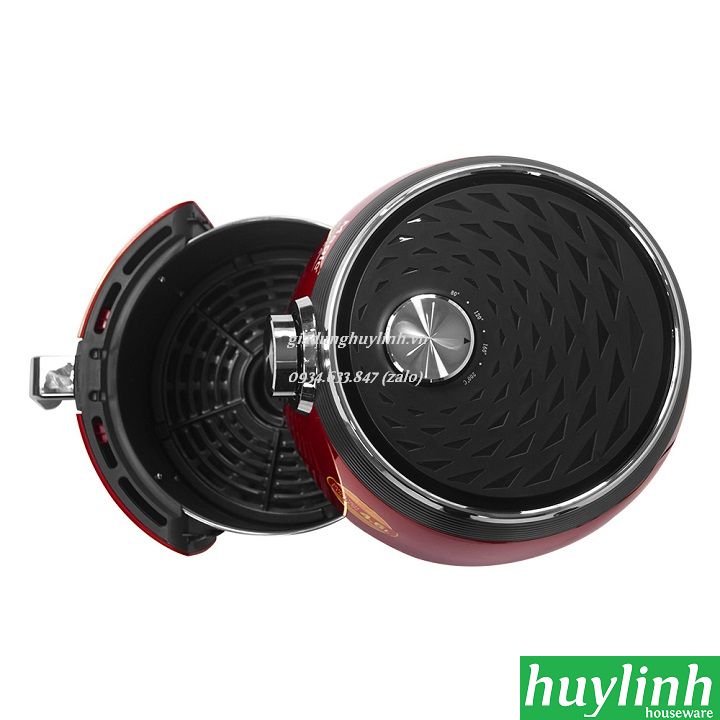 [HCM]Nồi chiên không dầu Magic Korea A-802 - 4.6 lít [Đỏ - Đen]
