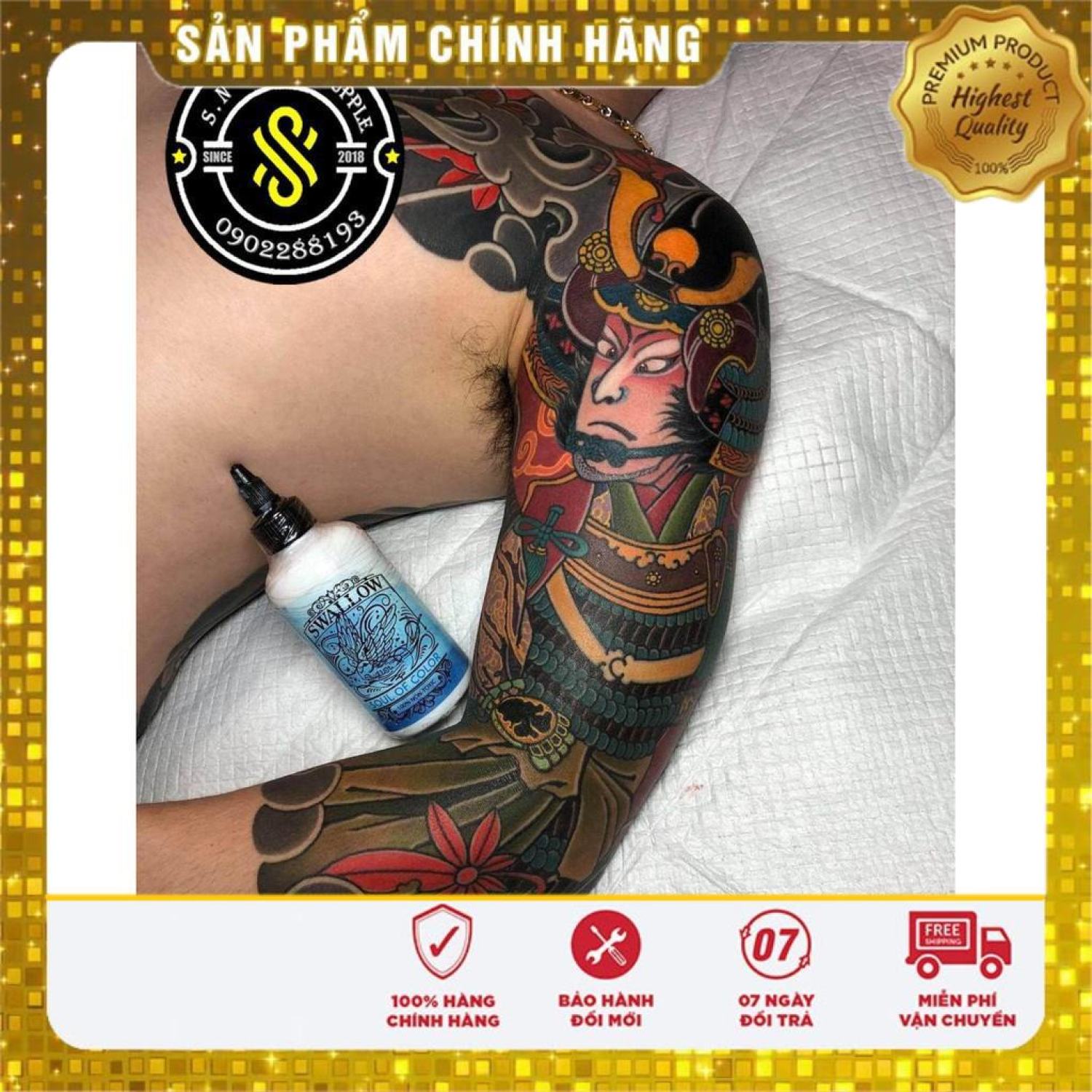 [Tặng quà + Freeship] 💝 MỰC ĐEN XĂM HÌNH DYNAMIC BLK 30ml