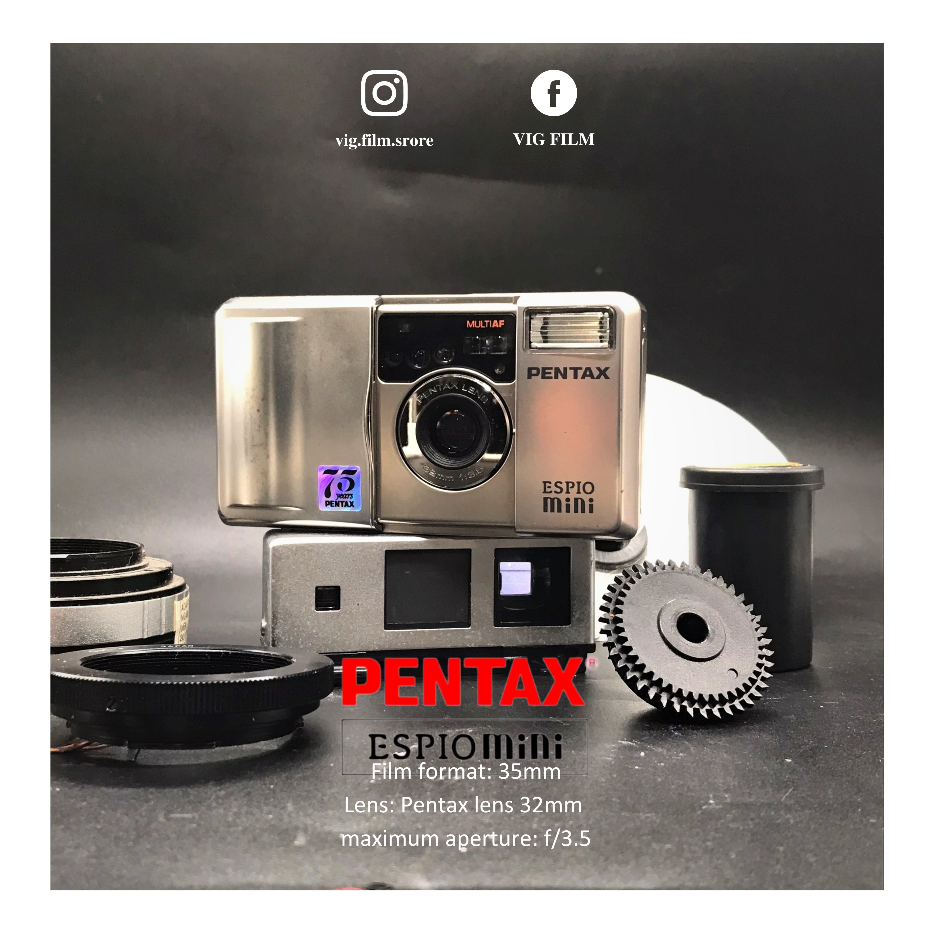 Máy ảnh Pentax Espio Mini 75 Years