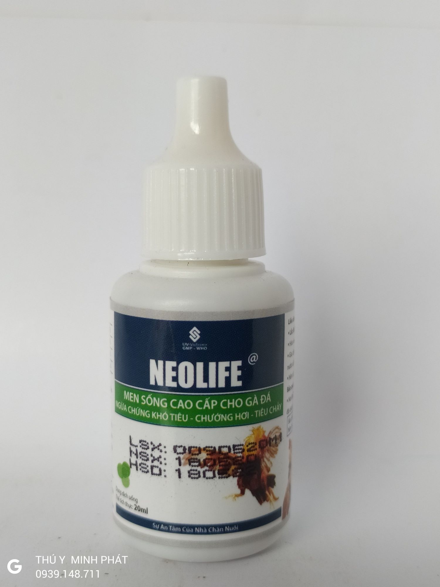 2 CHAI NEOLIFE CHAI 20ML MEN SỐNG CAO CẤP CHO GÀ ĐÁ