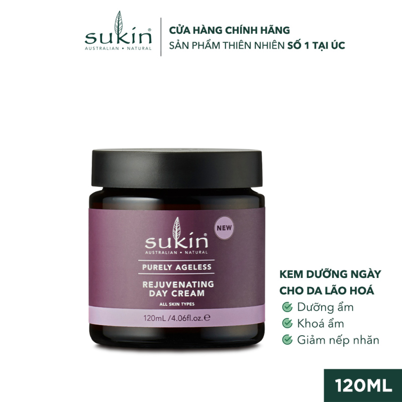 Kem Dưỡng Da Ban Ngày Cho Da Lão Hóa Sukin Purely Ageless Rejuvenating Day Cream 120ml giá rẻ