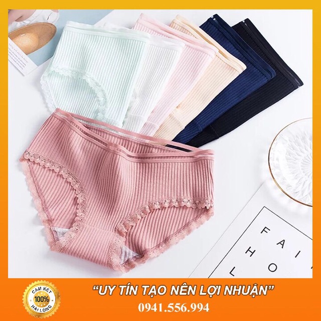 Combo 10 Quần Chip Kháng Khuẩn Phối Ren