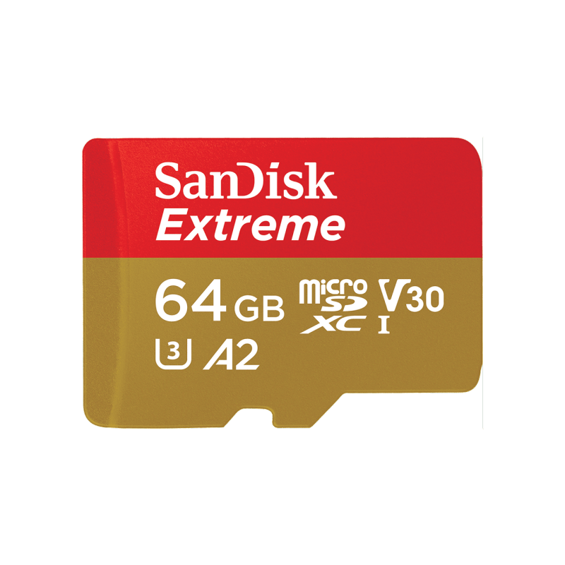 Thẻ nhớ microSDXC SanDisk Extreme 64GB UHS-I U3 4K UHD Video upto 160MB/s for Mobile Gaming (SDSQXA2-064G-GN6GN)