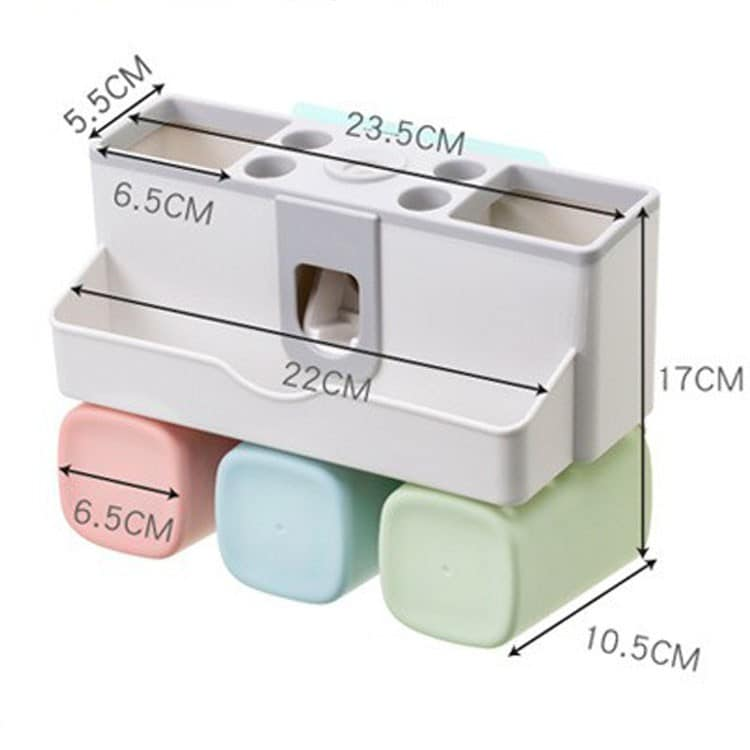 Bộ nhả kem đánh răng lúa mạch 4 cốc