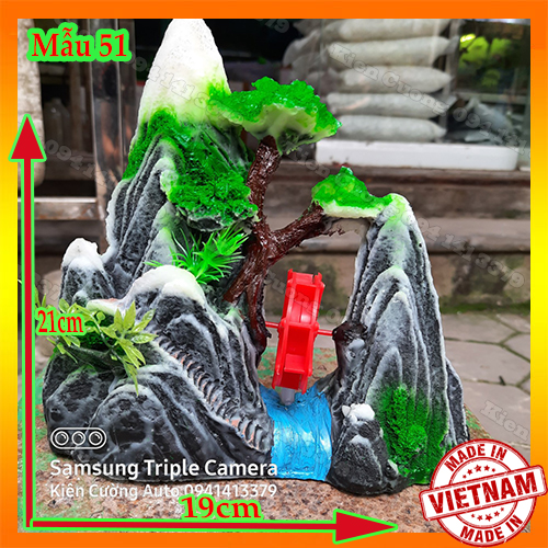 Mô hình núi cho bể cá mẫu 51