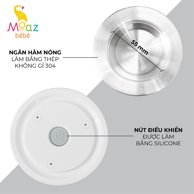 [CHÍNH HÃNG] Máy hâm sữa di động không dây Moaz Bebe MB-041