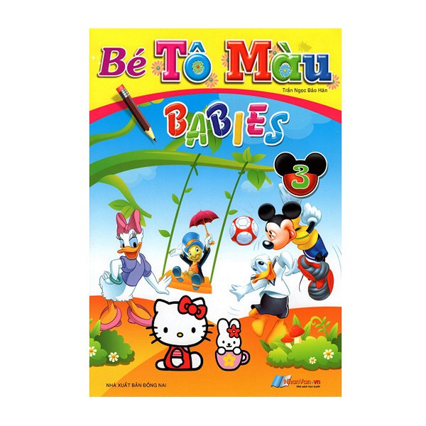 Sách - bé tô màu babies - tập 3 - 8935072893484
