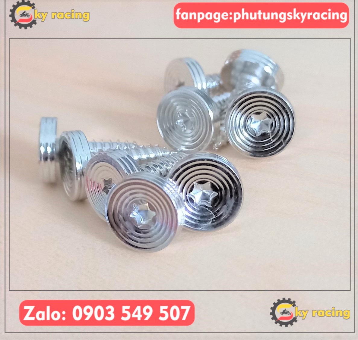 10 con ốc áo ya gắn dàn áo cho nhiều dòng xe máy