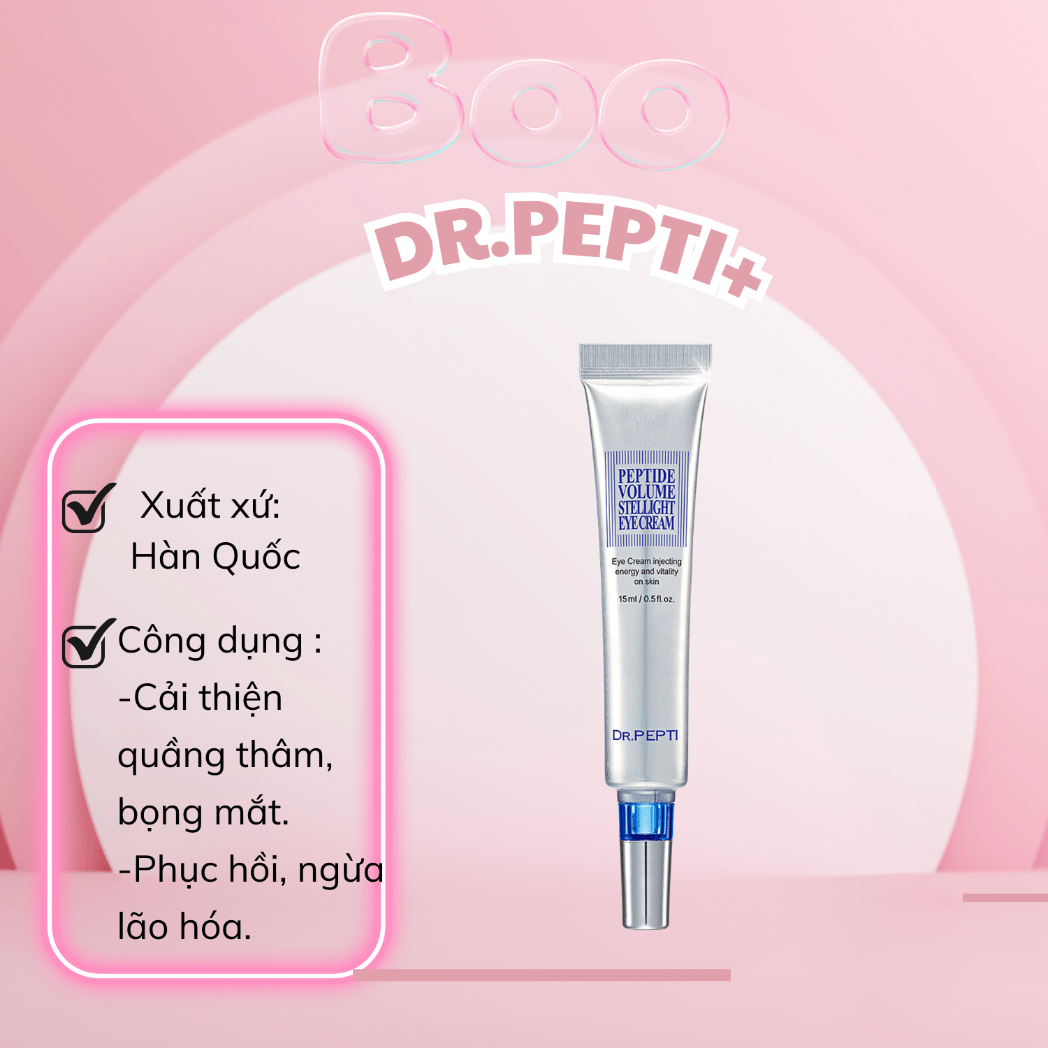 𝐊𝐞𝐦 𝐝𝐮̛𝐨̛̃𝐧𝐠 𝐝𝐚 𝐯𝐮̀𝐧𝐠 𝐦𝐚̆́𝐭 𝐓𝐞̂́ 𝐁𝐚̀𝐨 𝐆𝐨̂́𝐜 𝐃𝐫.𝐏𝐄𝐏𝐓𝐈 𝐏𝐄𝐏𝐓𝐈𝐃𝐄 𝐕𝐎𝐋𝐔𝐌𝐄 𝐒𝐓𝐄𝐋𝐋𝐈𝐆𝐇𝐓 𝐄𝐘𝐄𝐂𝐑𝐄𝐀𝐌 - 𝟏𝟓𝐦𝐥