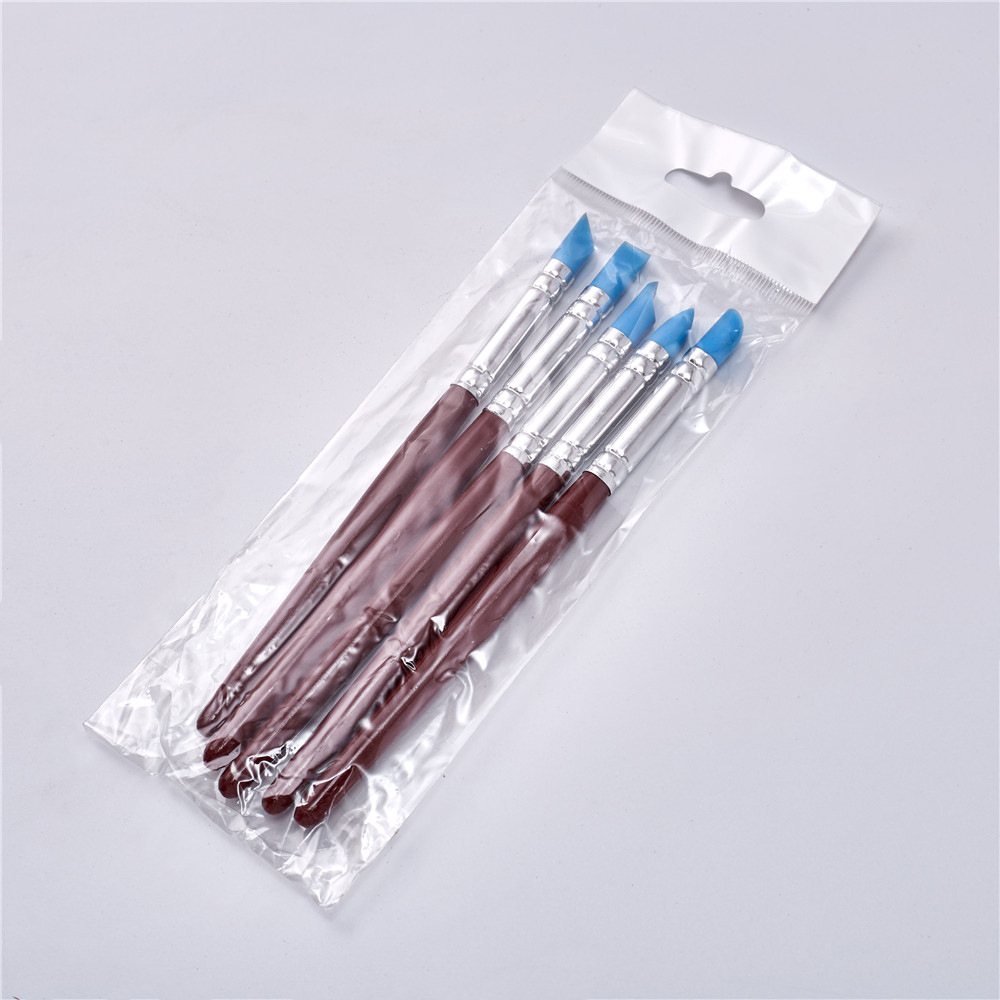 Bộ 5 cây miết size lớn(8mm) điêu khắc đất sét, đất nặn
