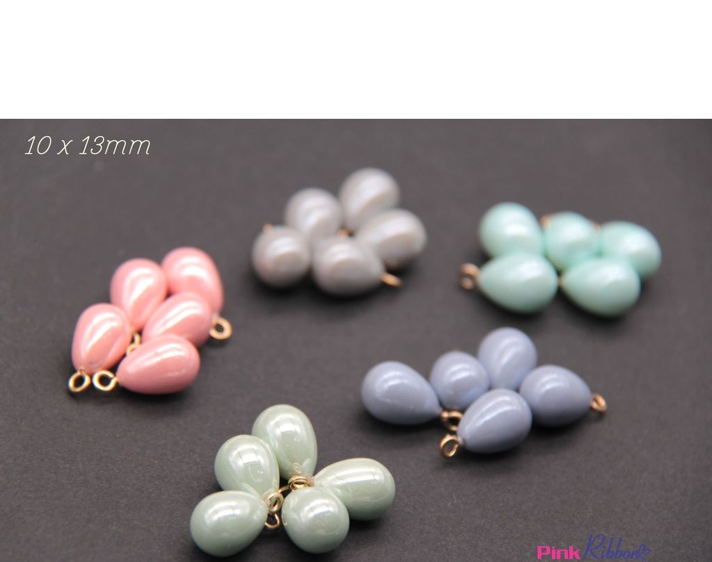 [Set 5c] Hạt  nhựa ánh trai giọt lệ