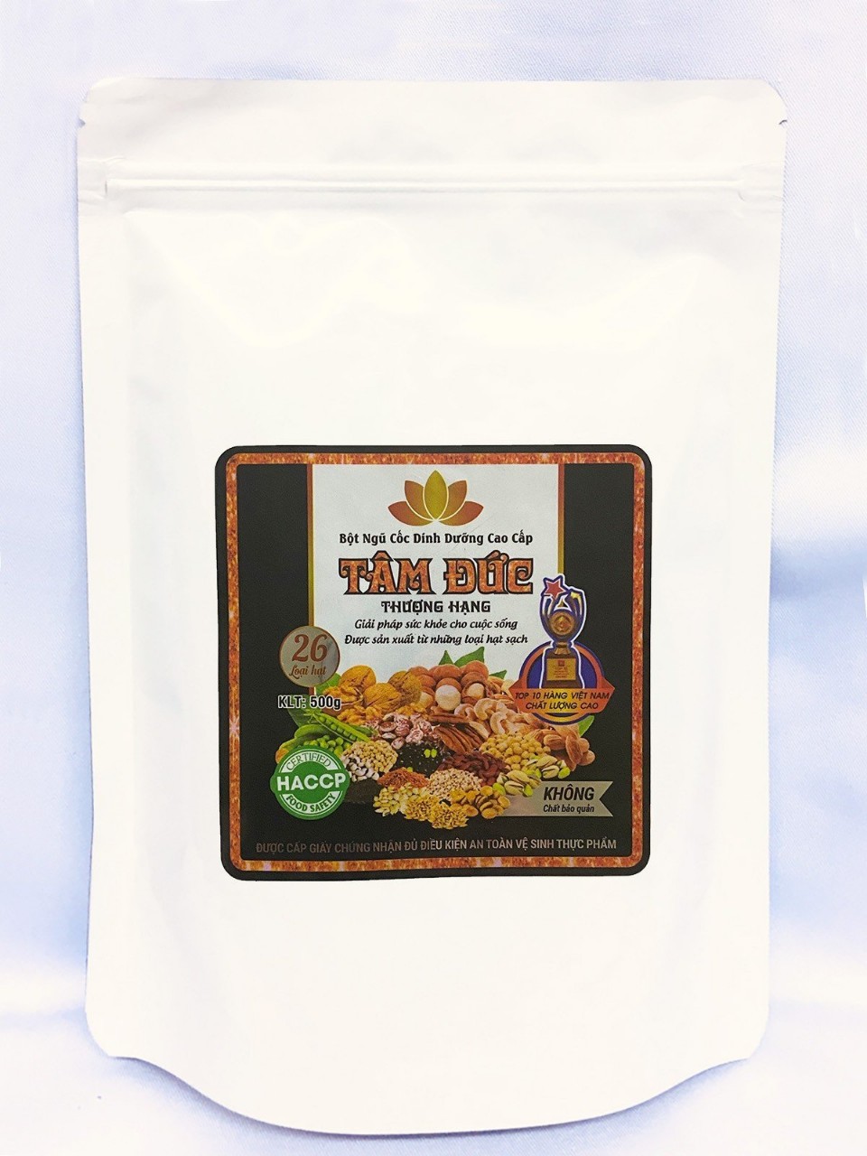 Bột Ngũ Cốc Tâm Đức 26 Loại Hạt Thượng Hạng (túi 500g)