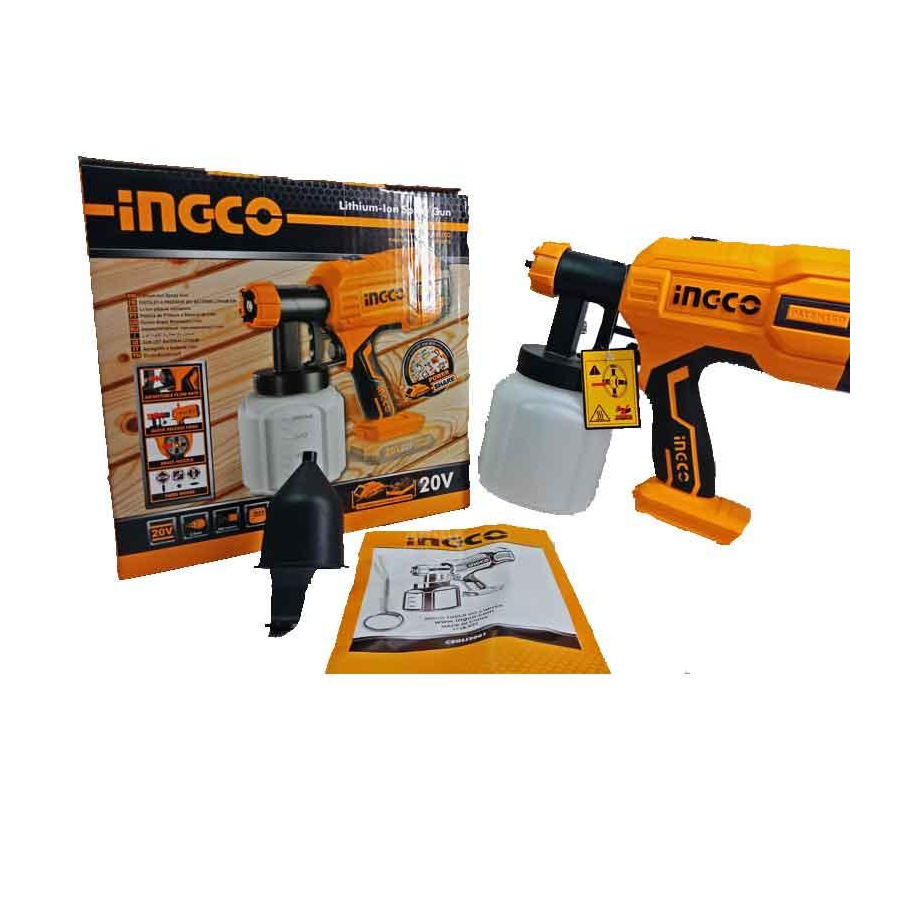 Máy phun sơn dùng pin Li-on hiệu Ingco CSGLI2001
