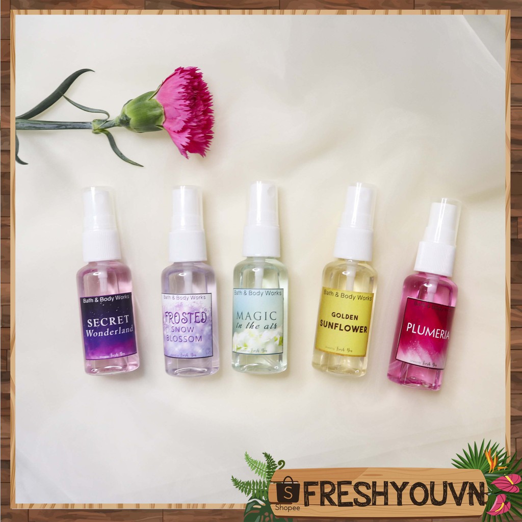 👑 {CHIẾT} Xịt Thơm Body Mist Bath & Body Works Đủ Mùi (10ml)