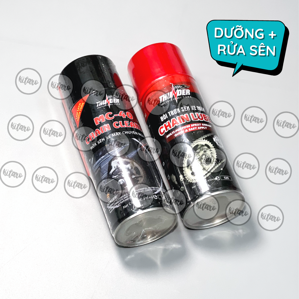 Chai Rửa Sên, Vệ Sinh Sên THUNDER MC-40 400ml