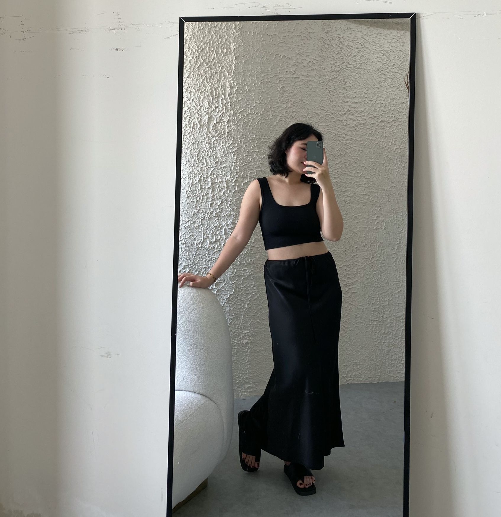 Chân váy midi bigsize chất lụa dáng đuôi cá shop bigsize (Đủ size to 55 - 90kg) - /NOTE.BIGSIZE/