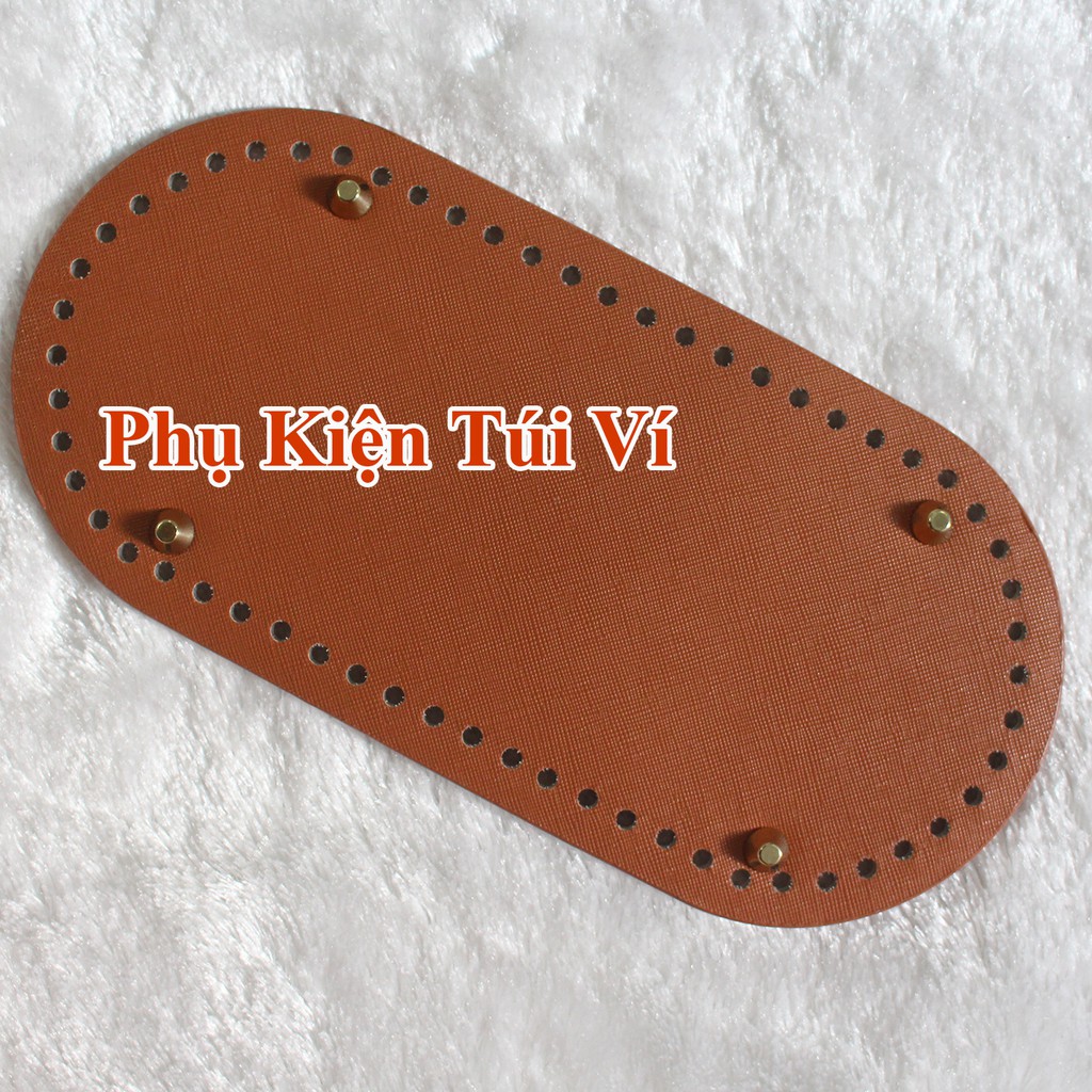 Tấm đế da pu đục lỗ 12,5x25cm