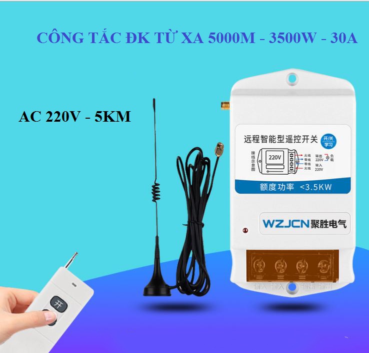 Công Tắc Điều Khiển Từ Xa 5km - 5000m có angten,công tắc điê