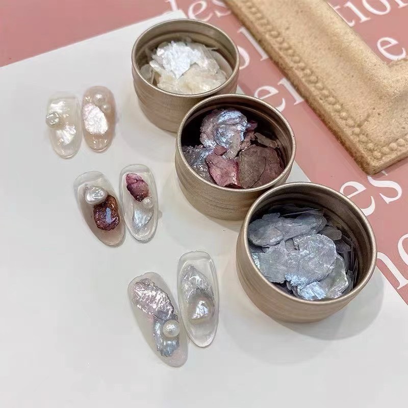 Phụ kiện xà cừ tuyết trang trí móng tay nail