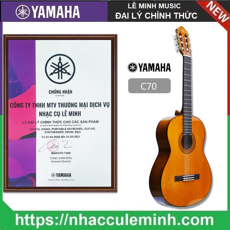 Đàn Guitar Classic Yamaha C70 - Chính Hãng (Bảo Hành Toàn Quốc)