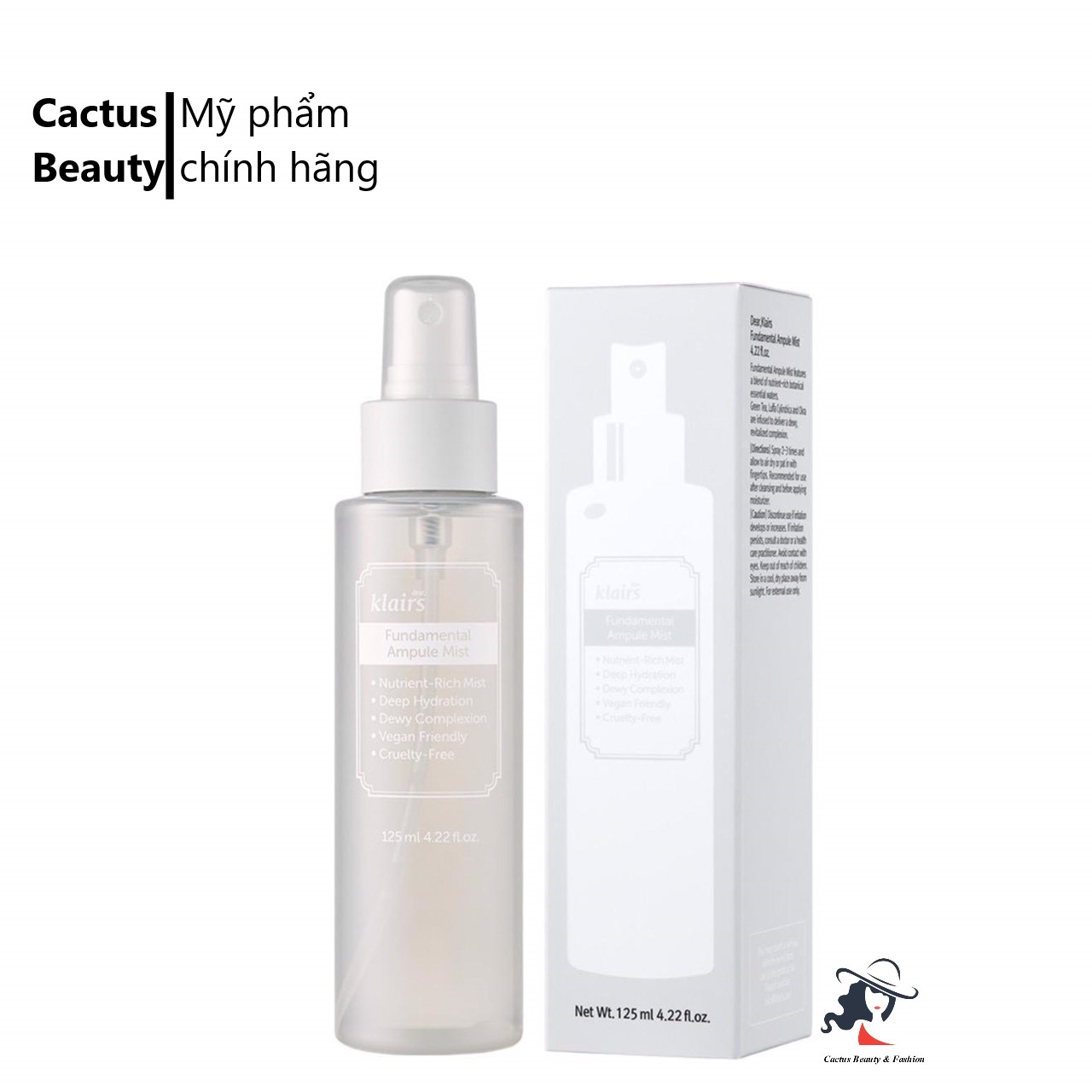 Xịt dưỡng da Klairs Fundamental Ampoule Mist 125ml