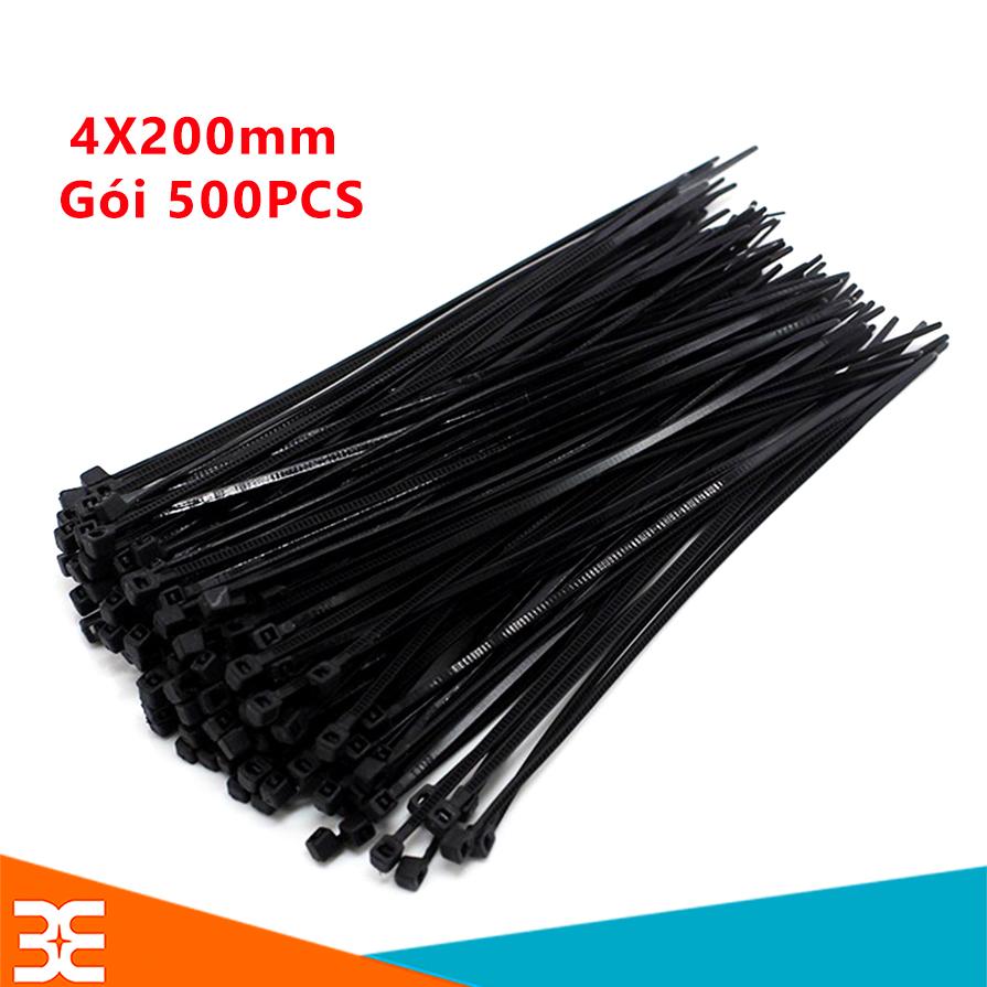 Dây thít đen 4x200mm gói 500pcs
