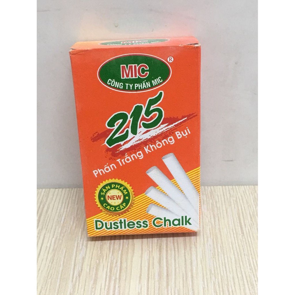 Phấn mic không bụi 10 viên trắng , màu