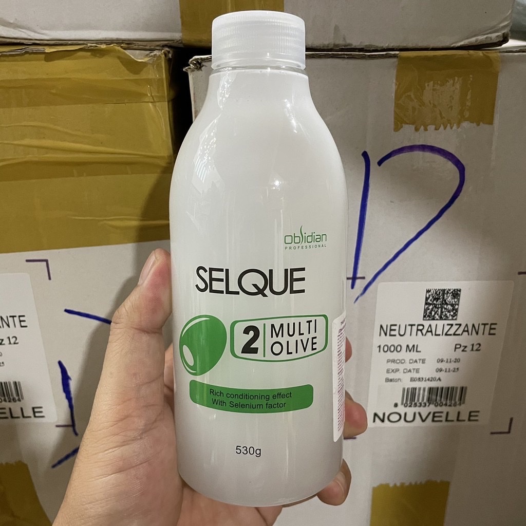 [HCM]Thuốc uốn tóc Olive ( uốn lạnh ) Selque Obsidian cao cấp 410g/530g