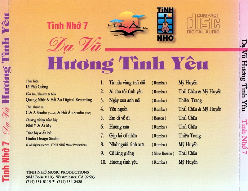 Tình Nhớ CD007 - Dạ Vũ Hương Tình Yêu