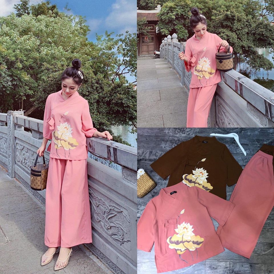 [HCM]SET ĐỒ LAM ĐI CHÙA CAO CẤP