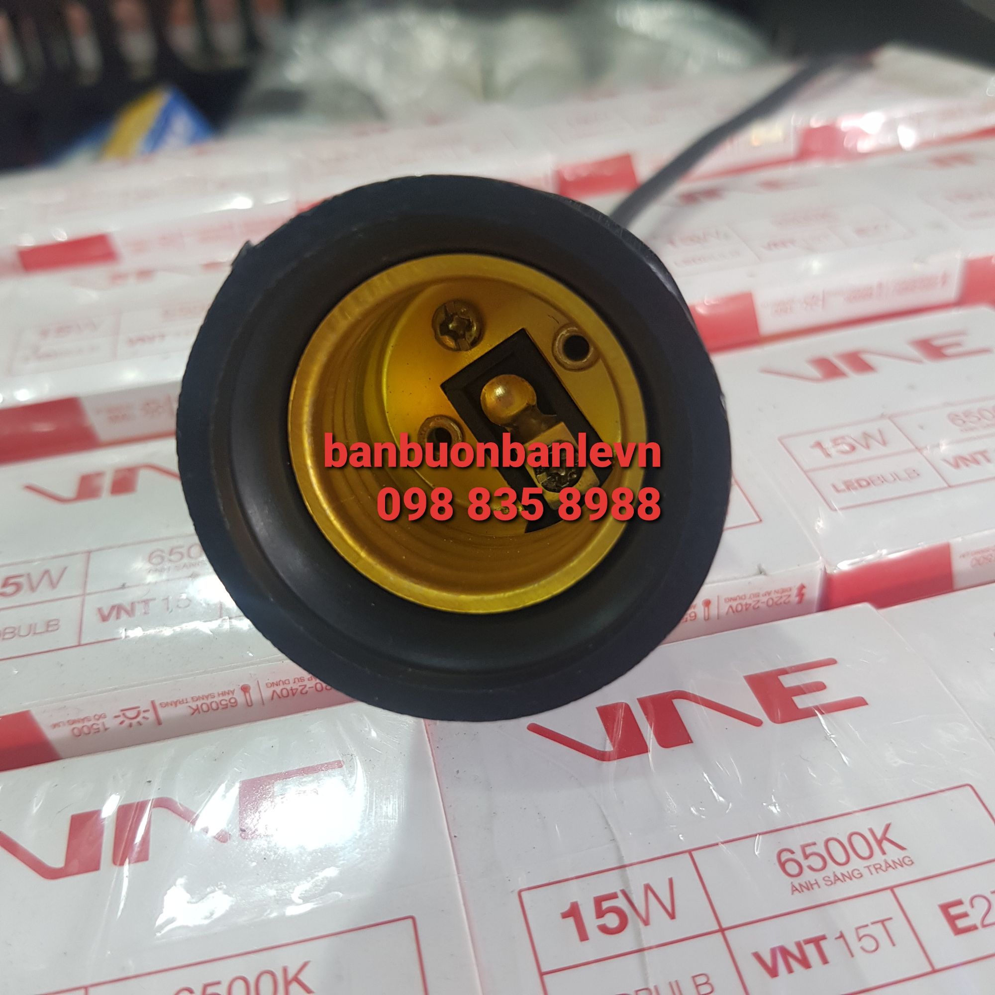 Bộ 2 đui đèn chống nước E27  lắp ngoài trời