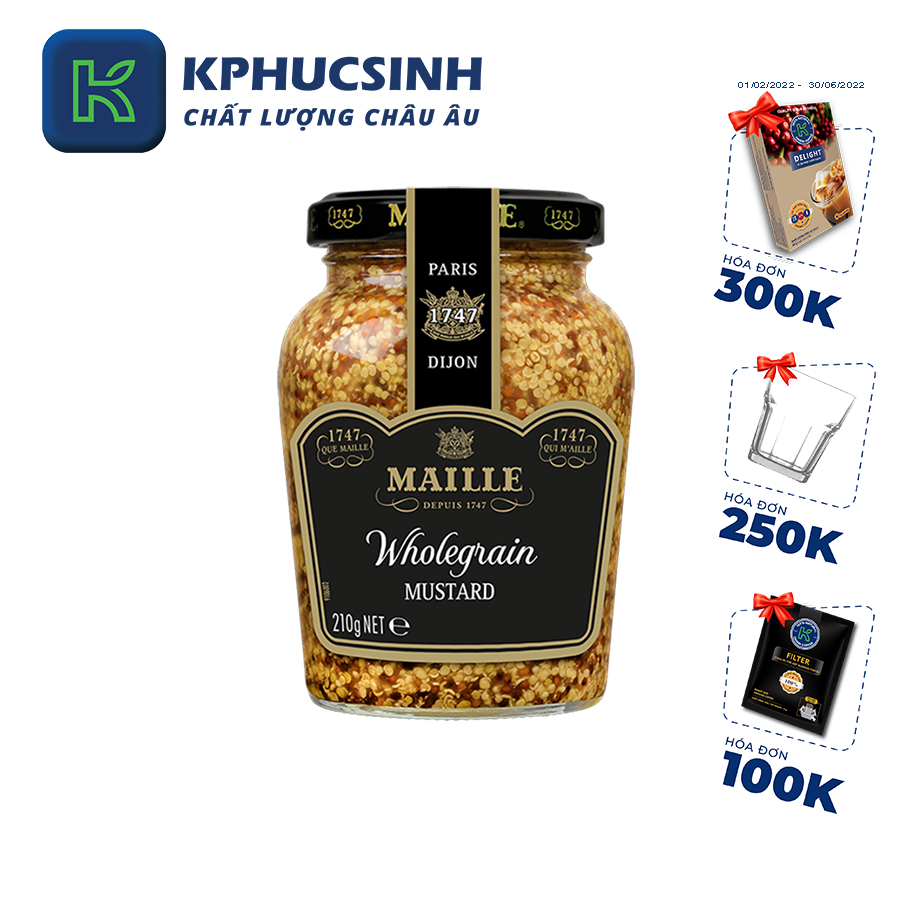Mù Tạt Old Style Hiệu Maille 210G