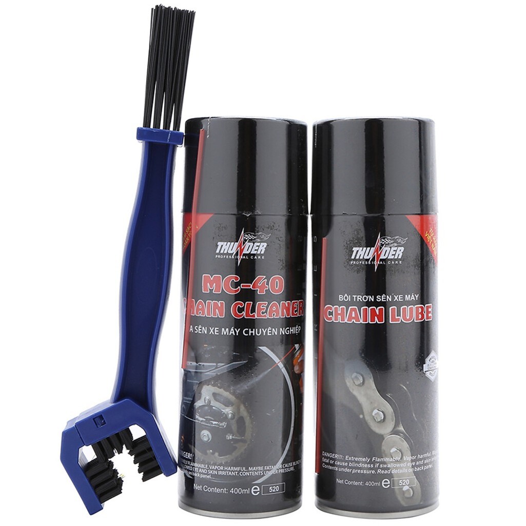 Dưỡng sên xe máy ThunDer, rửa xích xe 400ml