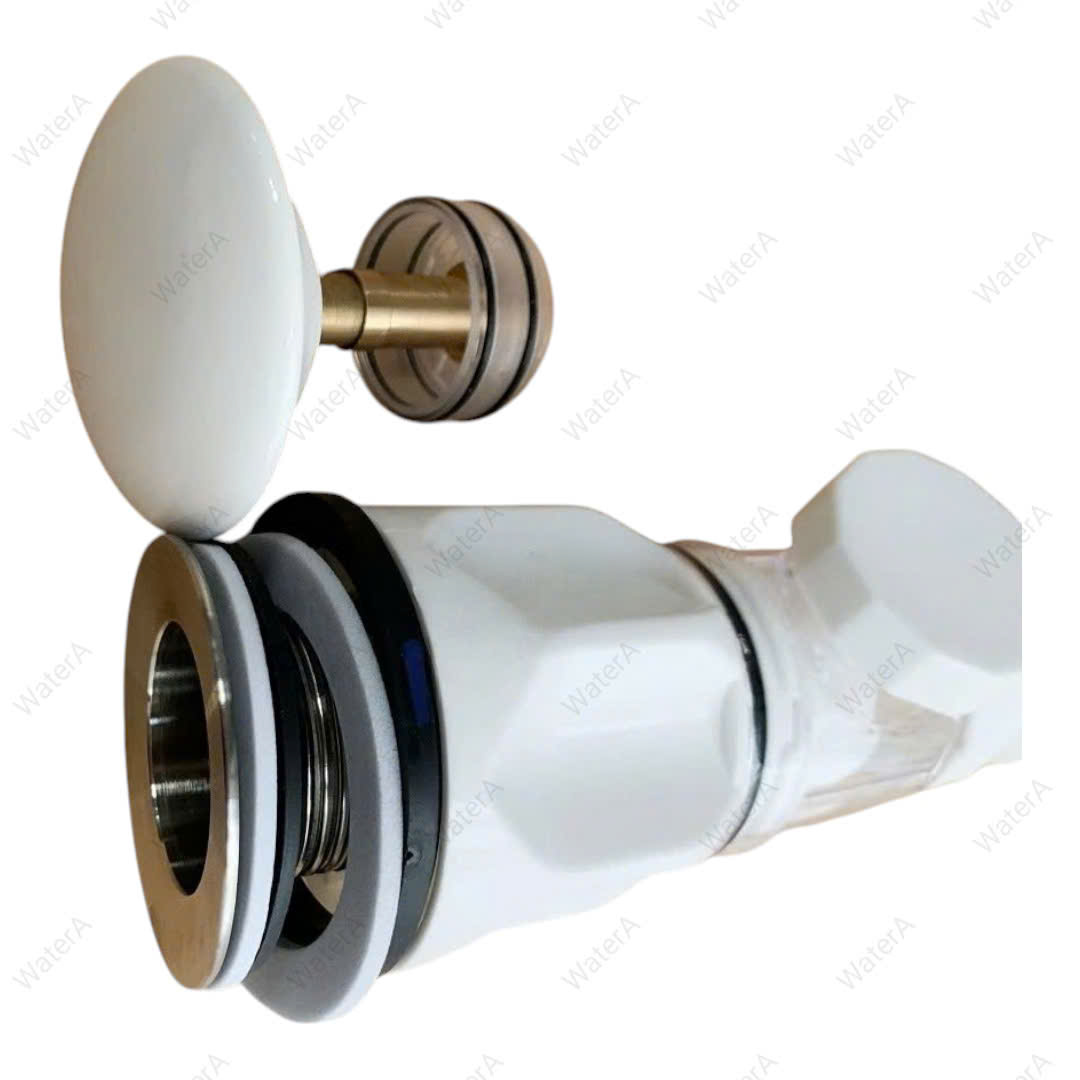 [Q.Tân Bình] Bộ xả lavabo,xả bồn rửa mặt nút nhấn sứ