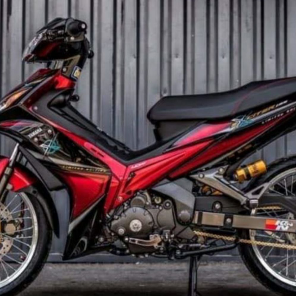 Tem rời dán xe Exciter 2010 đỏ đen