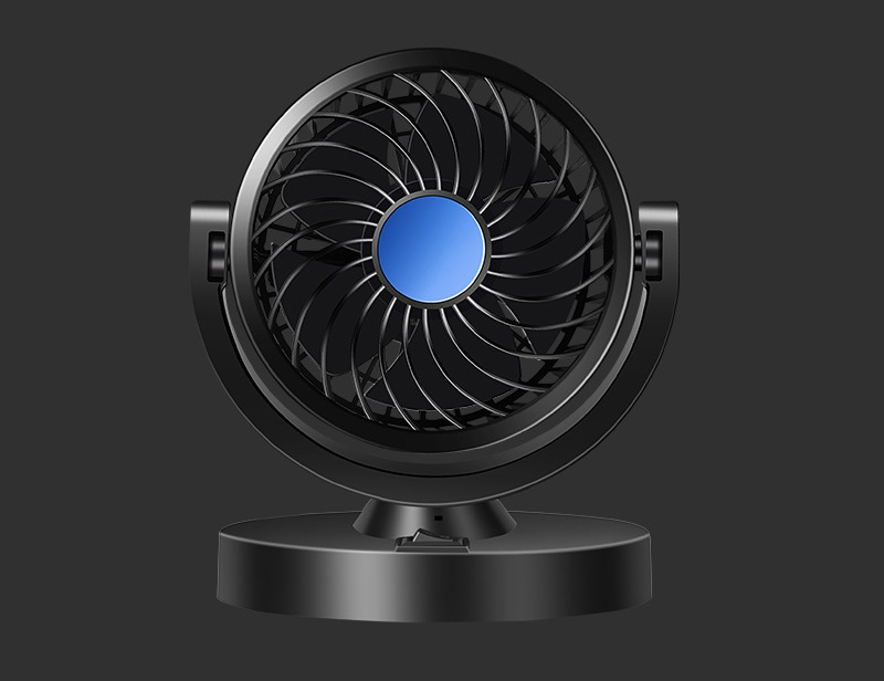 Quạt đơn mini 360 độ trong ô tô cổng 12v
