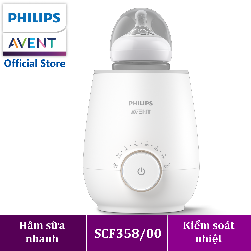 [Mẫu Mới Bảo Hành 24 Tháng] Máy hâm sữa và thức ăn Sunshine hiệu Philips Avent SCF358/00 (Hâm sữa nhanh)