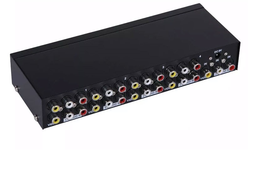 Bộ chia AV 1 ra 8 Video + Audio L/R