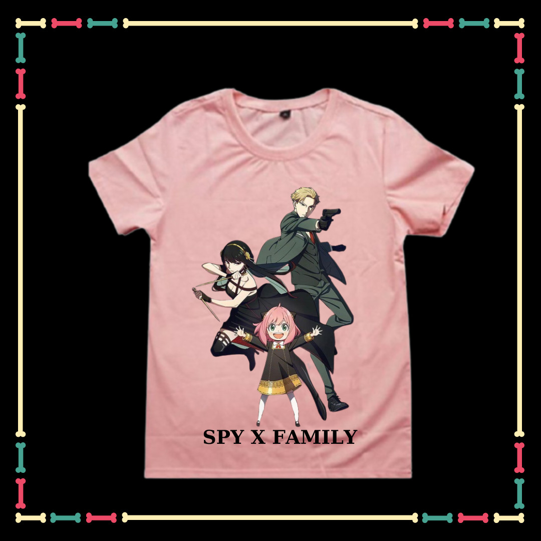 Áo thun trẻ em SPY X FAMILY ANIME thun Thái co giãn 4 chiều mềm mịn